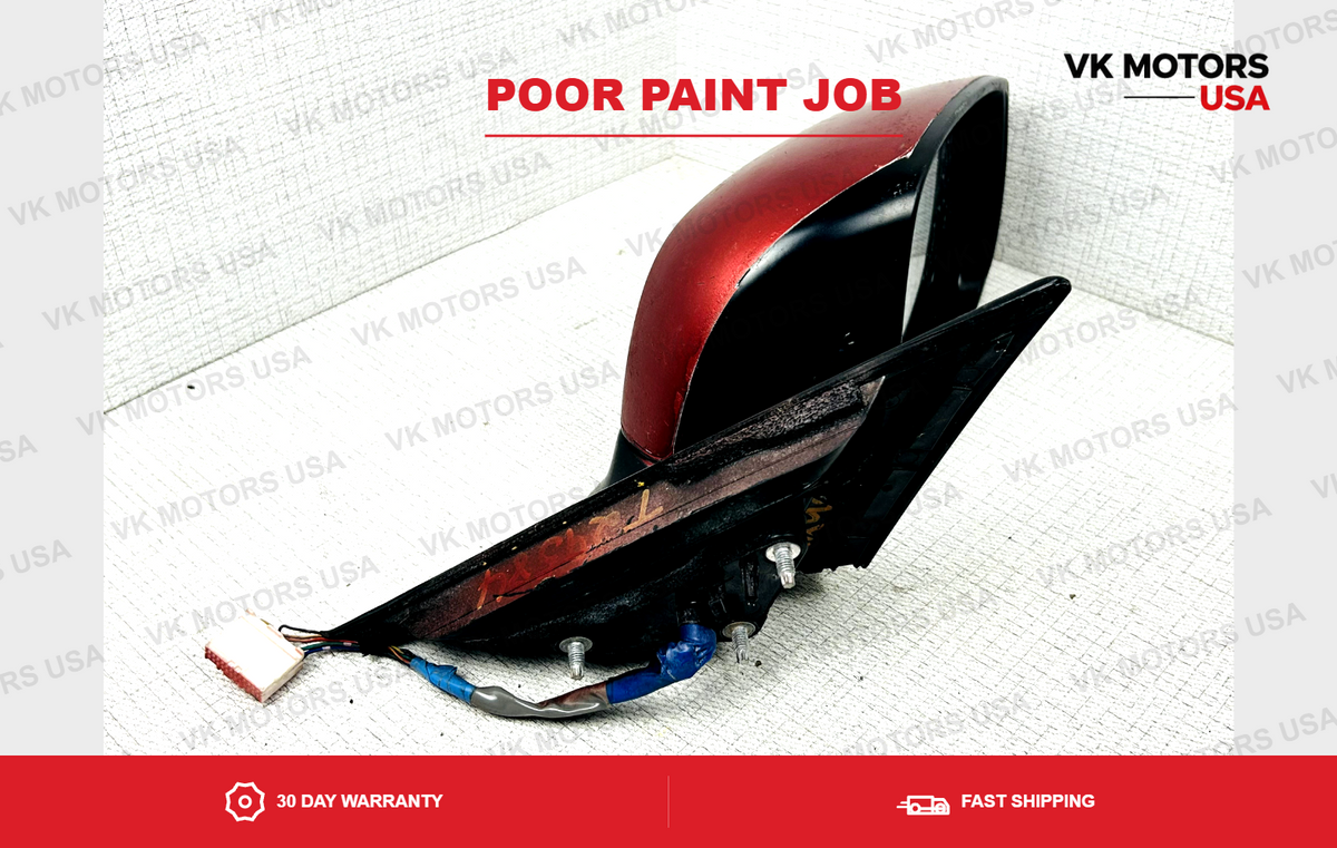 2014-2021 Infiniti Q50 Right Passenger Side View Door Mirror Red OEM