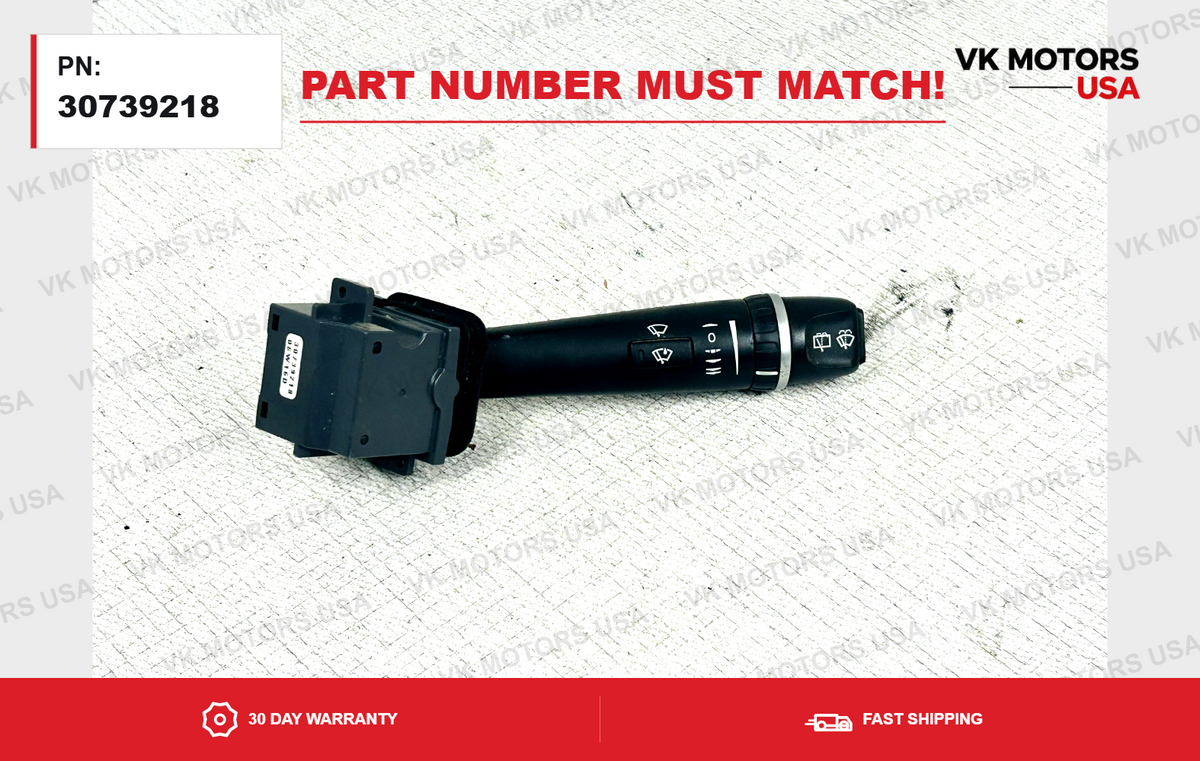 2005-2014 Volvo S60 S80 V70 XC70 XC90 Windshield Wiper Control Switch 30739218