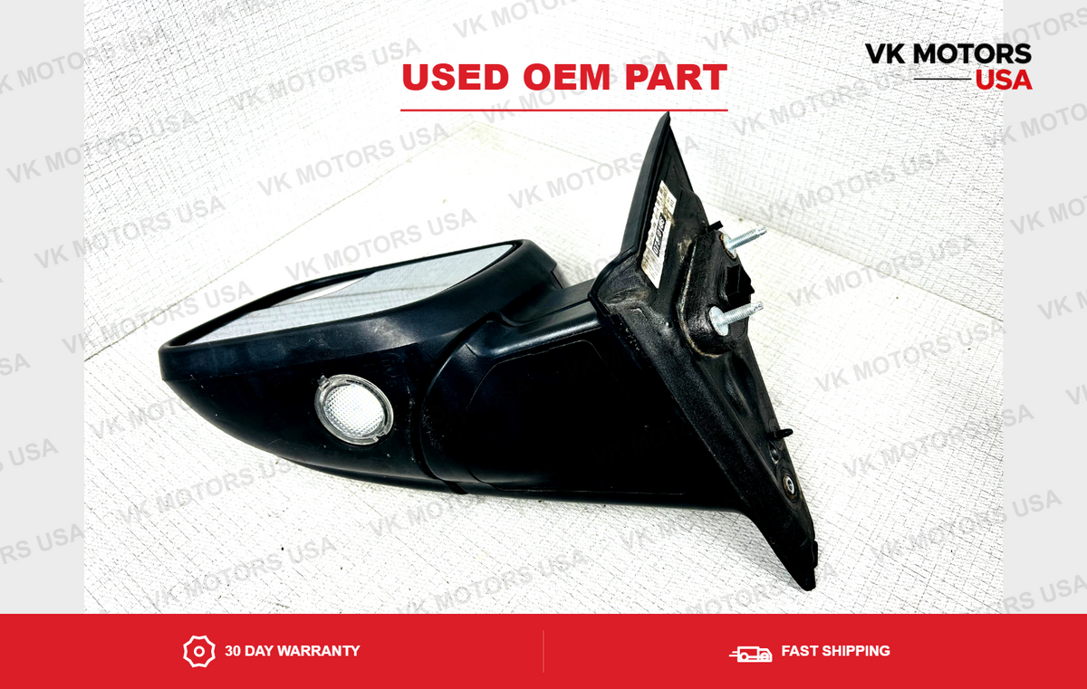 OEM Left Driver Side View Door Mirror Power 2011-2015 Ford Explorer Black