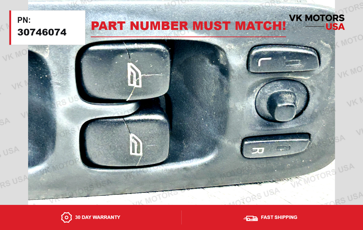 OEM 2003-2006  VOLVO S60 V70 XC90 Driver Door Master Window Switch 30746074 ✅