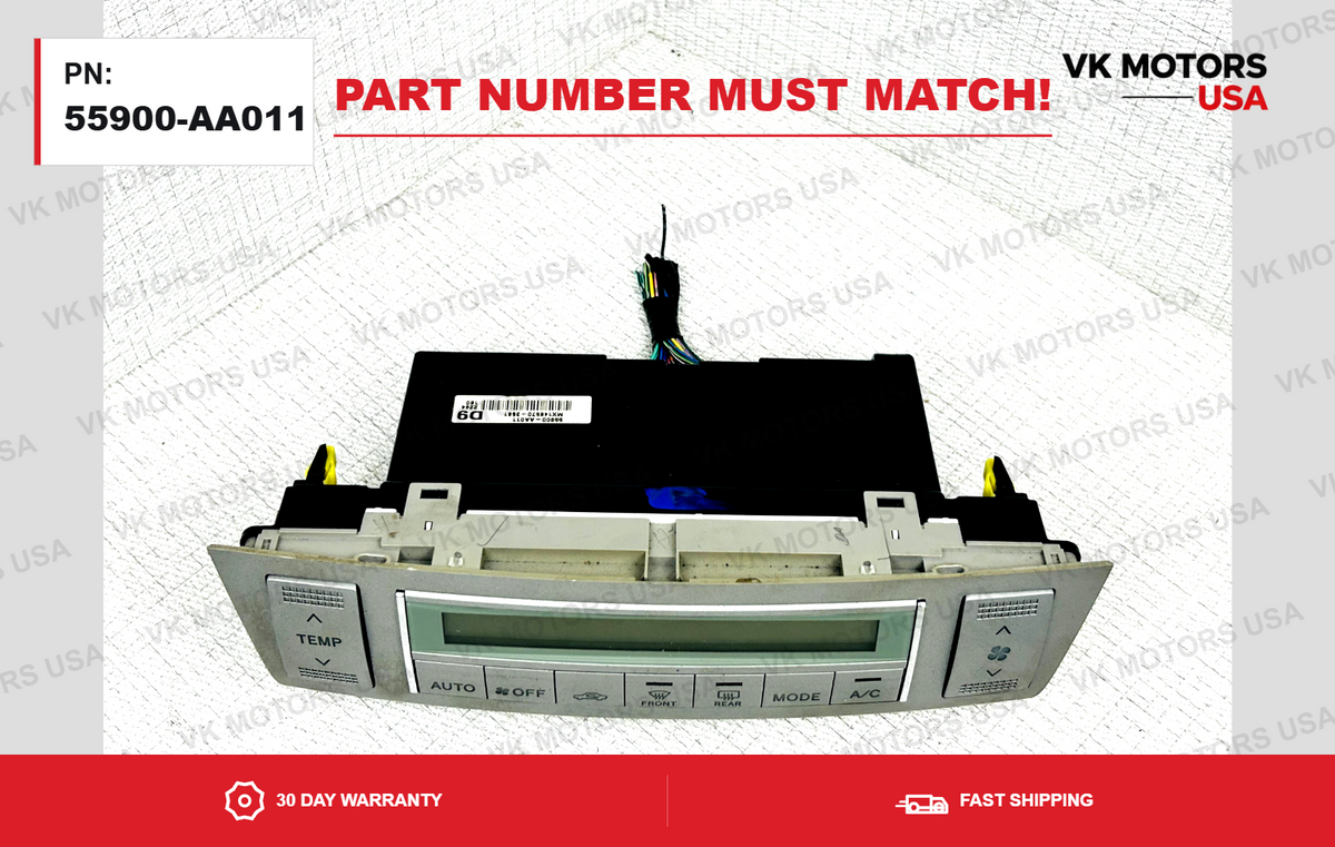 2004-2006 Toyota Solara Heater A/C Climate Temperature Control 55900-AA011 OEM