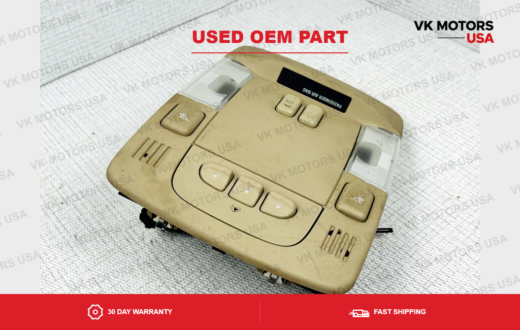 Overhead Console Map Lights Sunroof Switch Homelink Shale Cadillac DTS 06-11 OEM