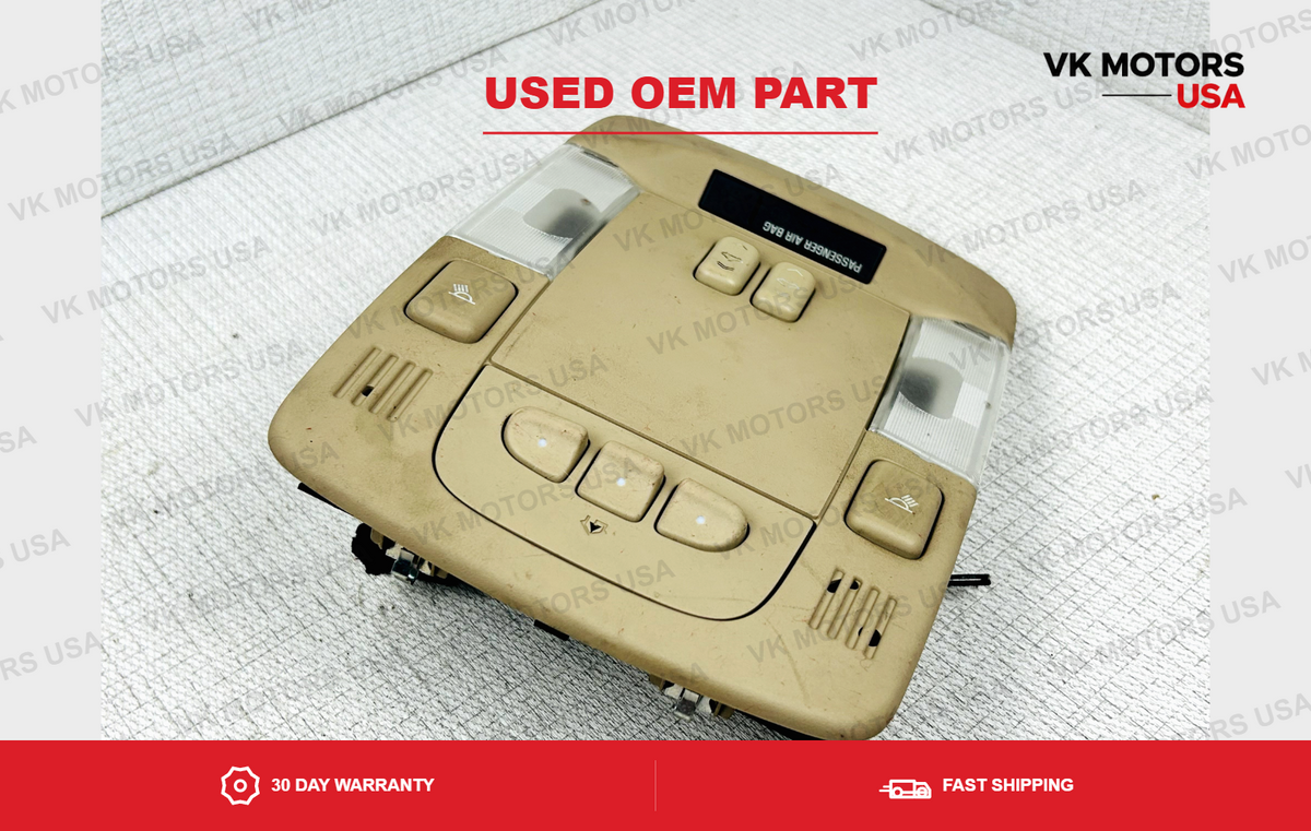 Overhead Console Map Lights Sunroof Switch Homelink Shale Cadillac DTS 06-11 OEM