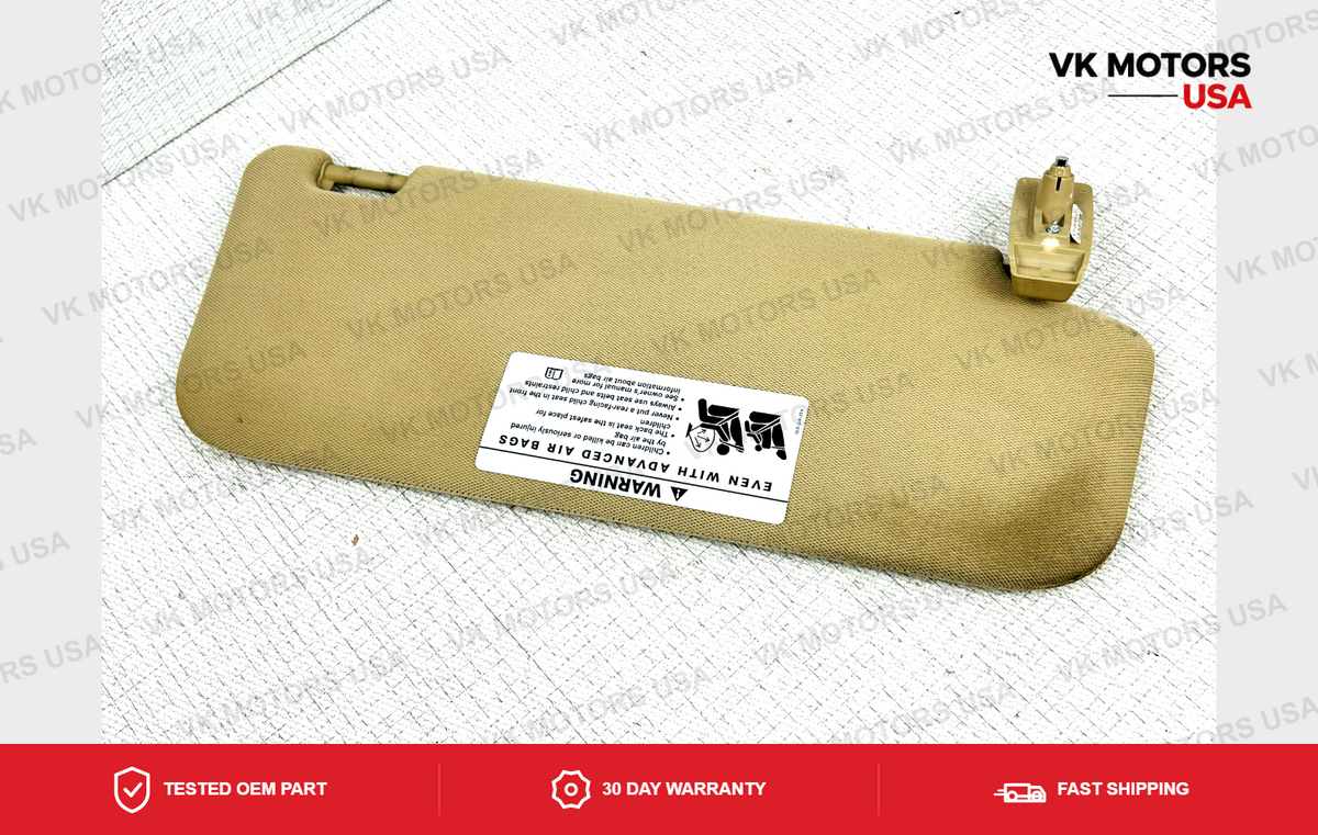 Sun Visor Set 2003-2009 Mercedes E320 E350 E500 E550 E55 E63 AMG Beige OEM
