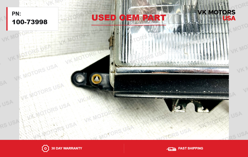 91 92 93 94 Toyota Land Cruiser Headlight Assembly OEM Passenger Right Side RH