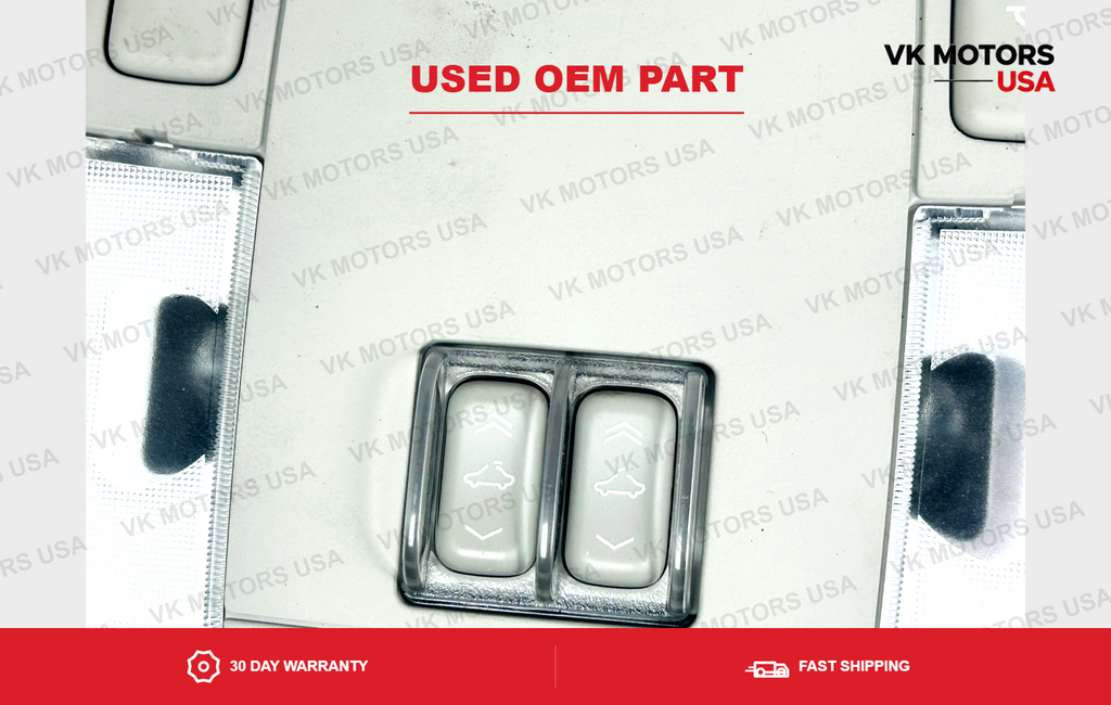 Overhead Console Map Lights Sunroof Switch Homelink Shale OEM 06-11 Cadillac DTS