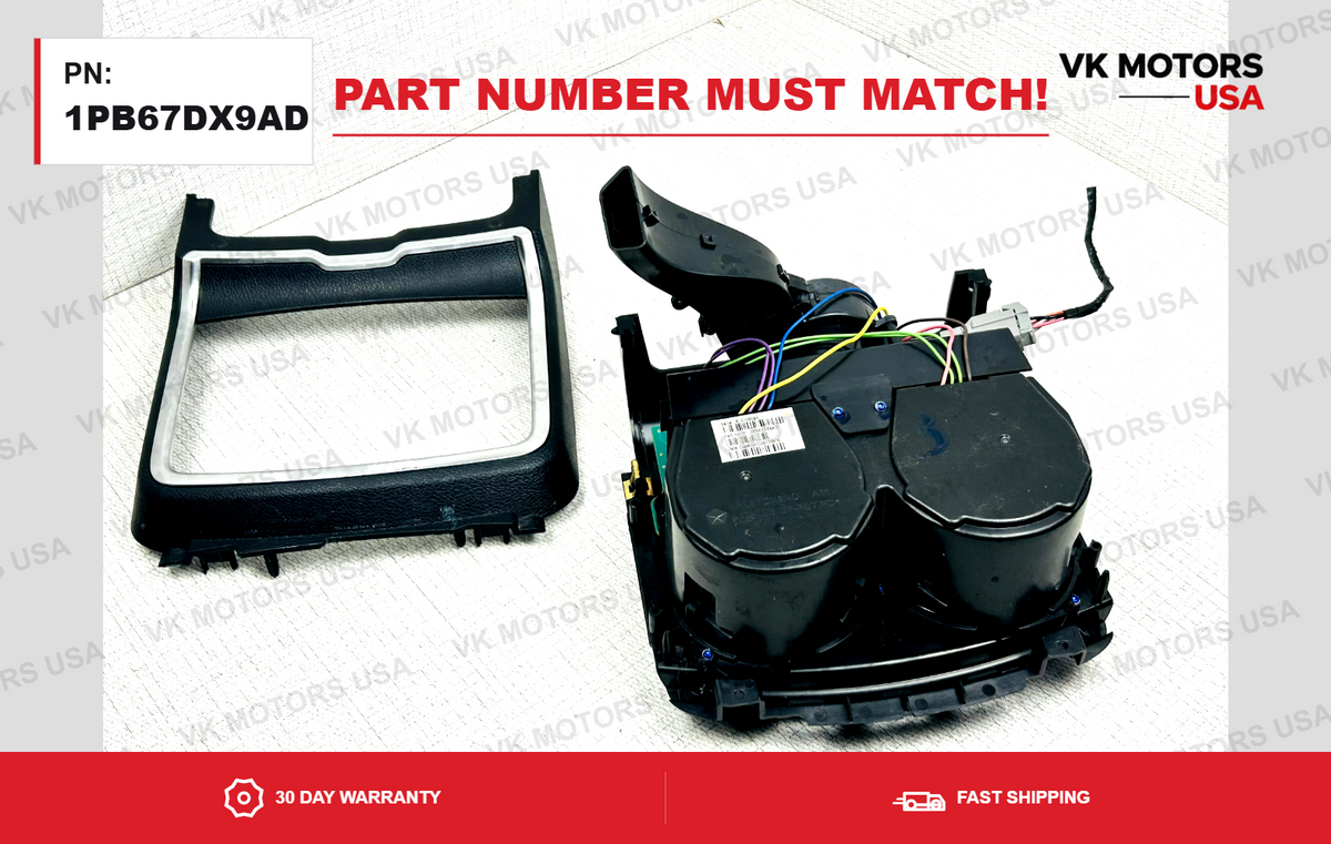 Heated & Cooled Console Cup Holder OEM 1PB67DX9AD Cover  2011-2014 CHRYSLER 300