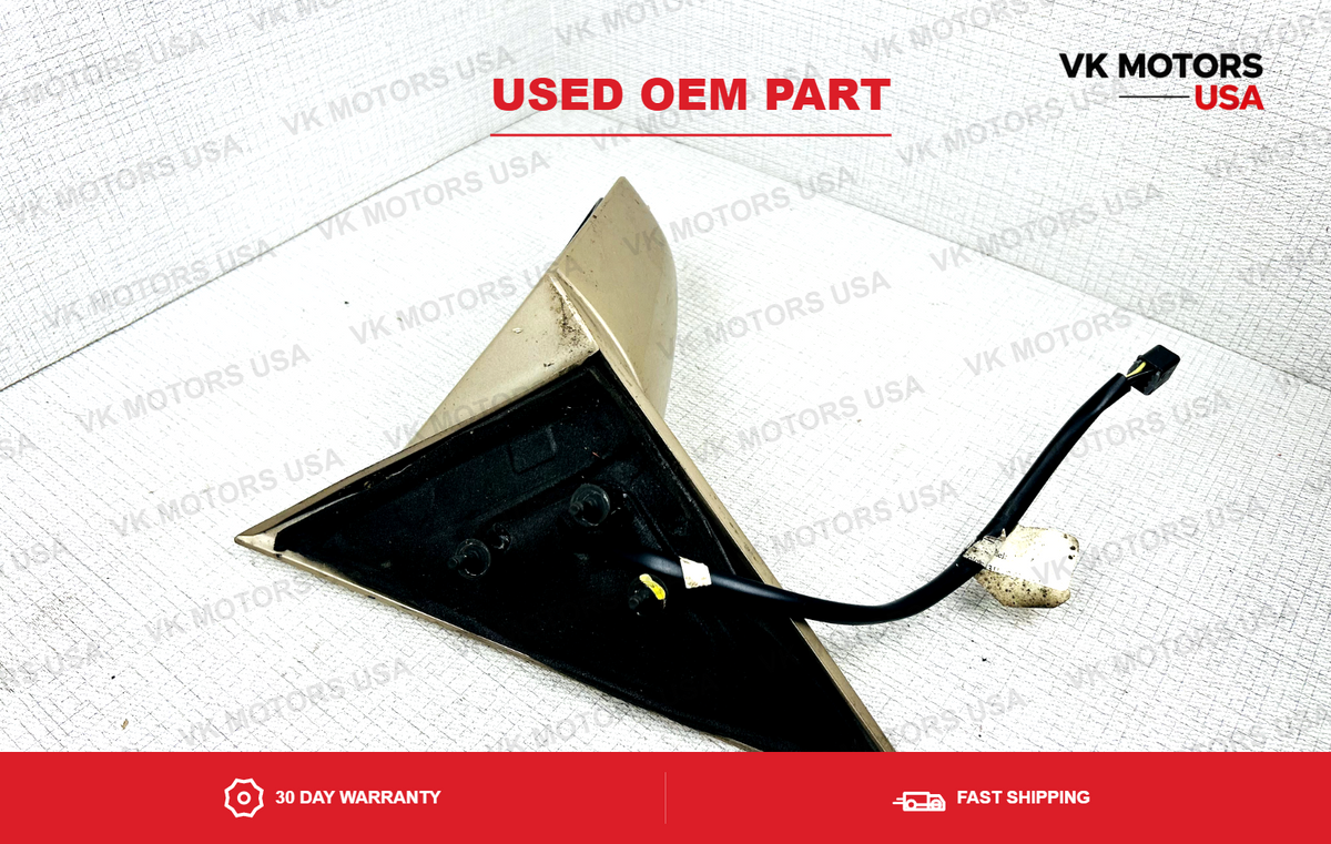 Passenger Side Right Mirror Door Exterior Rear View Cadillac Deville 94-99 Gold