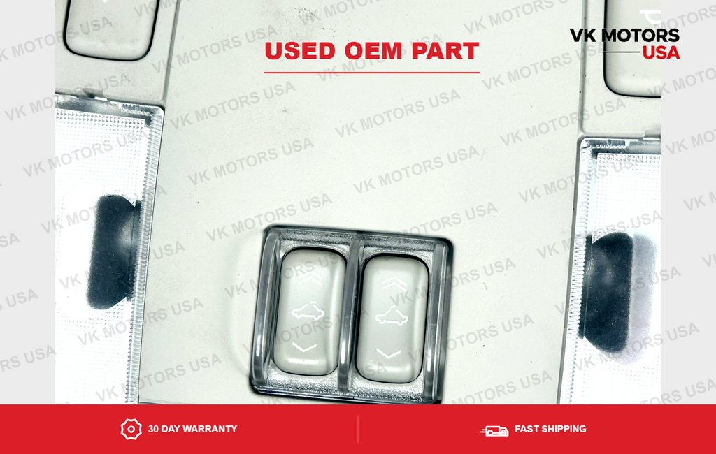 Overhead Console Map Lights Sunroof Switch Homelink Shale OEM 06-11 Cadillac DTS