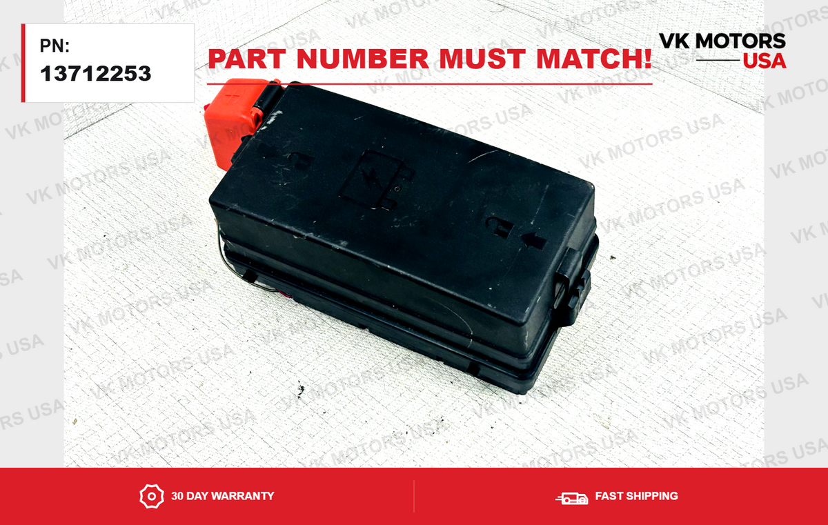 Rear Fuse Box Under Seat OEM 2008-2011 Buick Lucerne Cadillac DTS 13712253