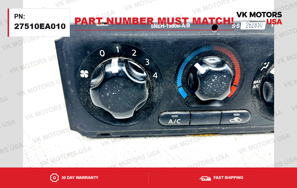 2005-2012 Climate Heater Control A/C Center Vent Nissan Xterra Pathfinder OEM