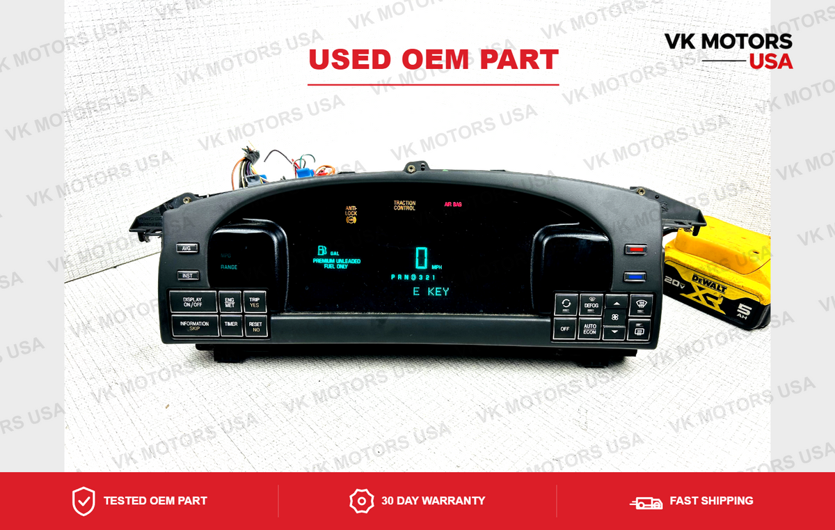 OEM Speedometer Gauges Instrument Cluster Digital 1997-99 Cadillac Deville 34K