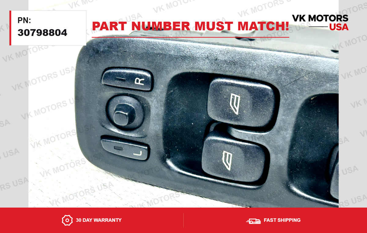 OEM 2007-2014 VOLVO S60 V70 XC90 Driver Door Master Window Switch 30798804 ✅