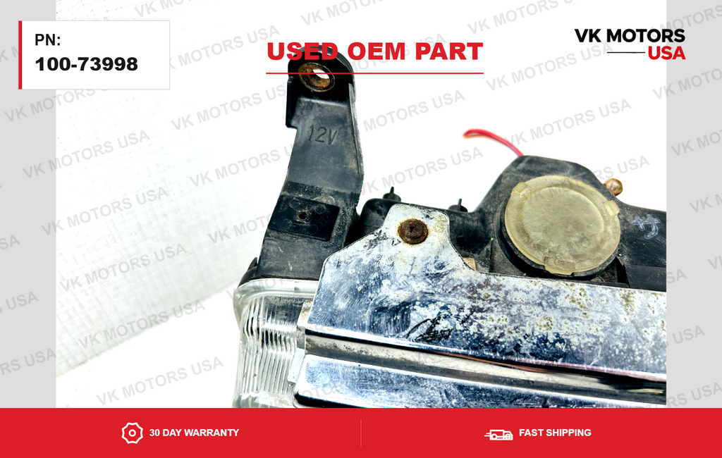 91 92 93 94 Toyota Land Cruiser Headlight Assembly OEM Drivers Left Side LH