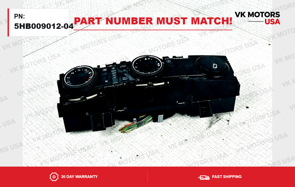 2007-2009 Mercedes Dodge Sprinter AC Heater Climate Control Unit 5HB009012-04