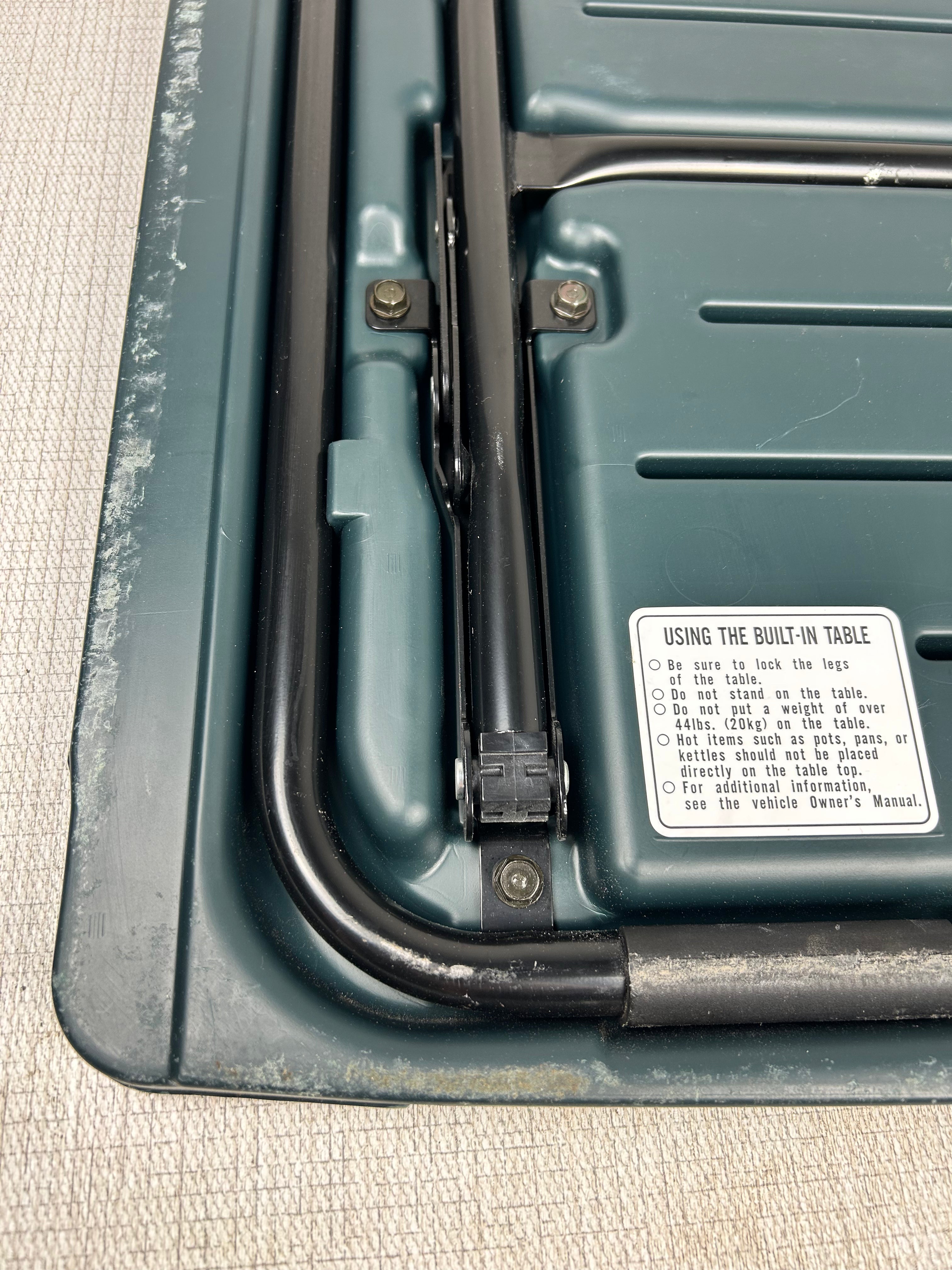 2002-2006 Honda Cr-V CRV Rear Picnic Table Green Folding Cargo Tray Liner OEM
