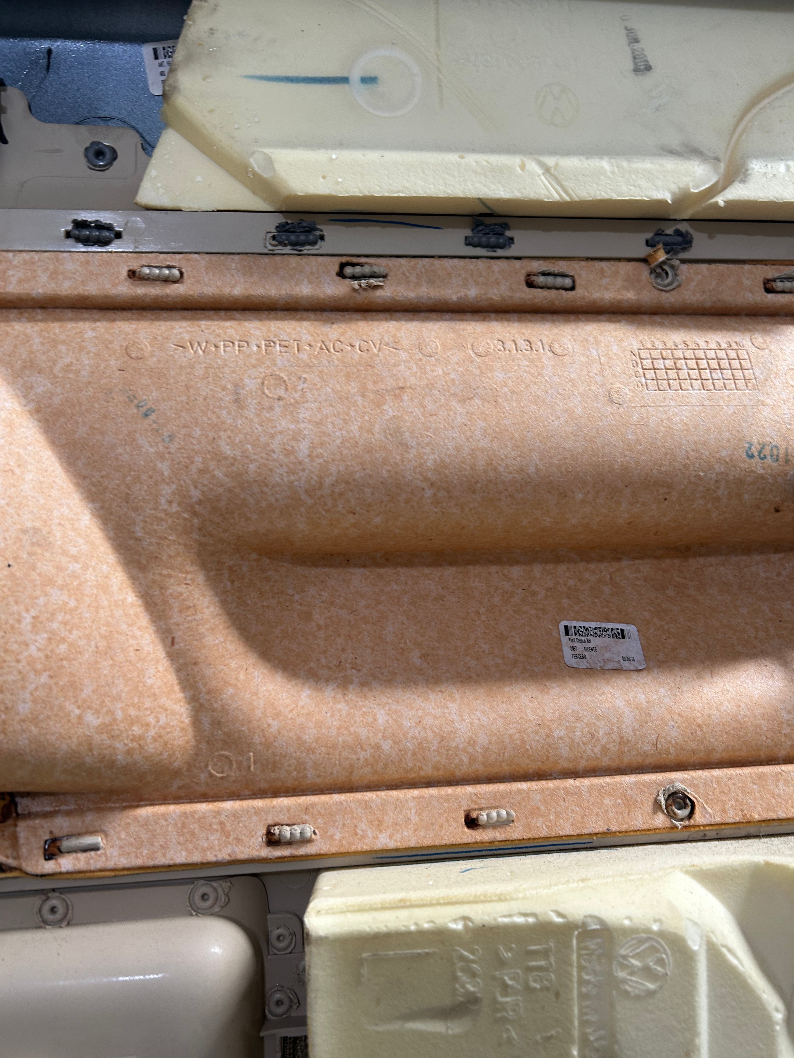 1998-2010 VW Volkswagen New Beetle Cloth HARDTOP Door Panel Set OEM CREMA