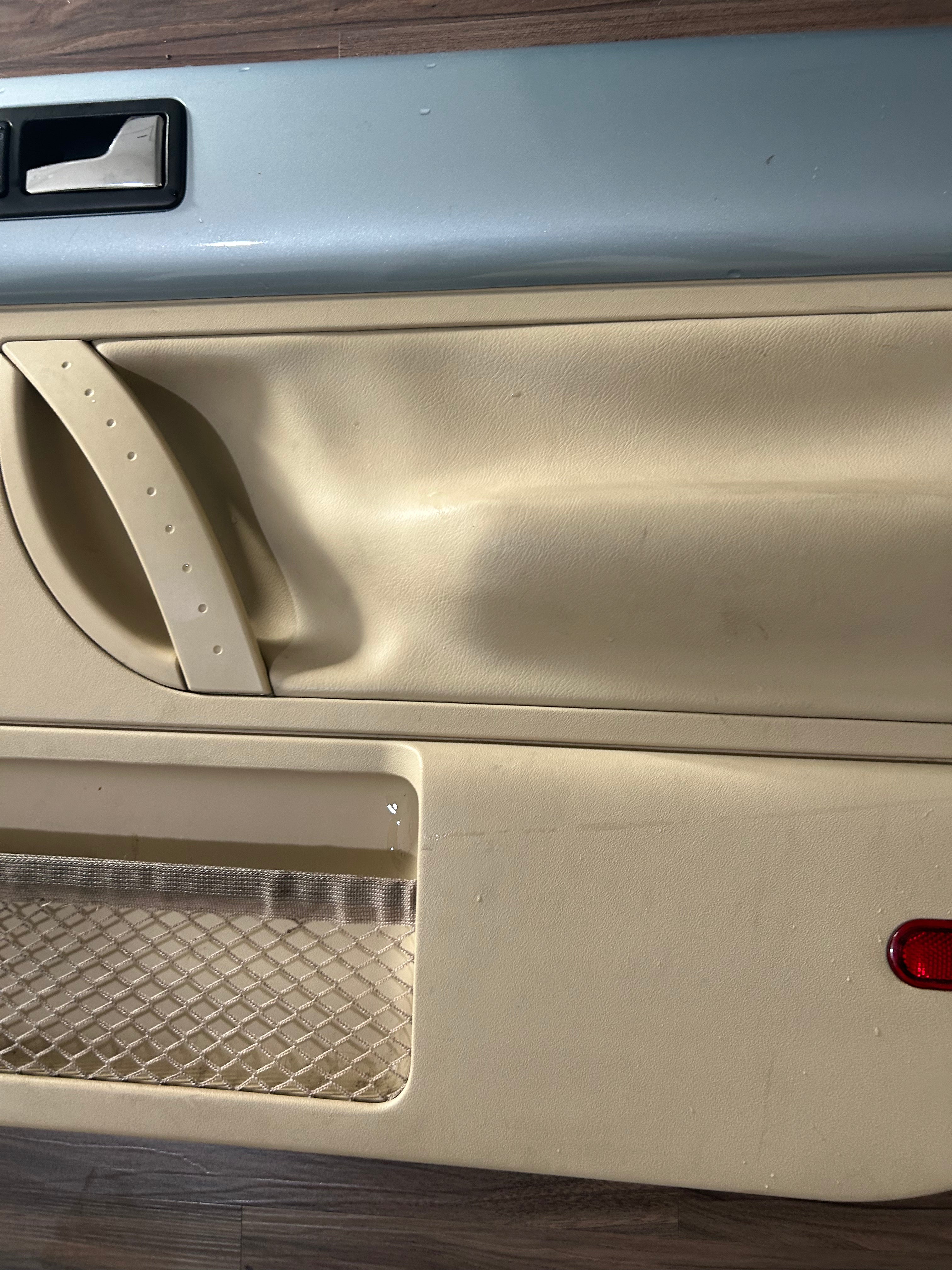 1998-2010 VW Volkswagen New Beetle Cloth HARDTOP Door Panel Set OEM CREMA