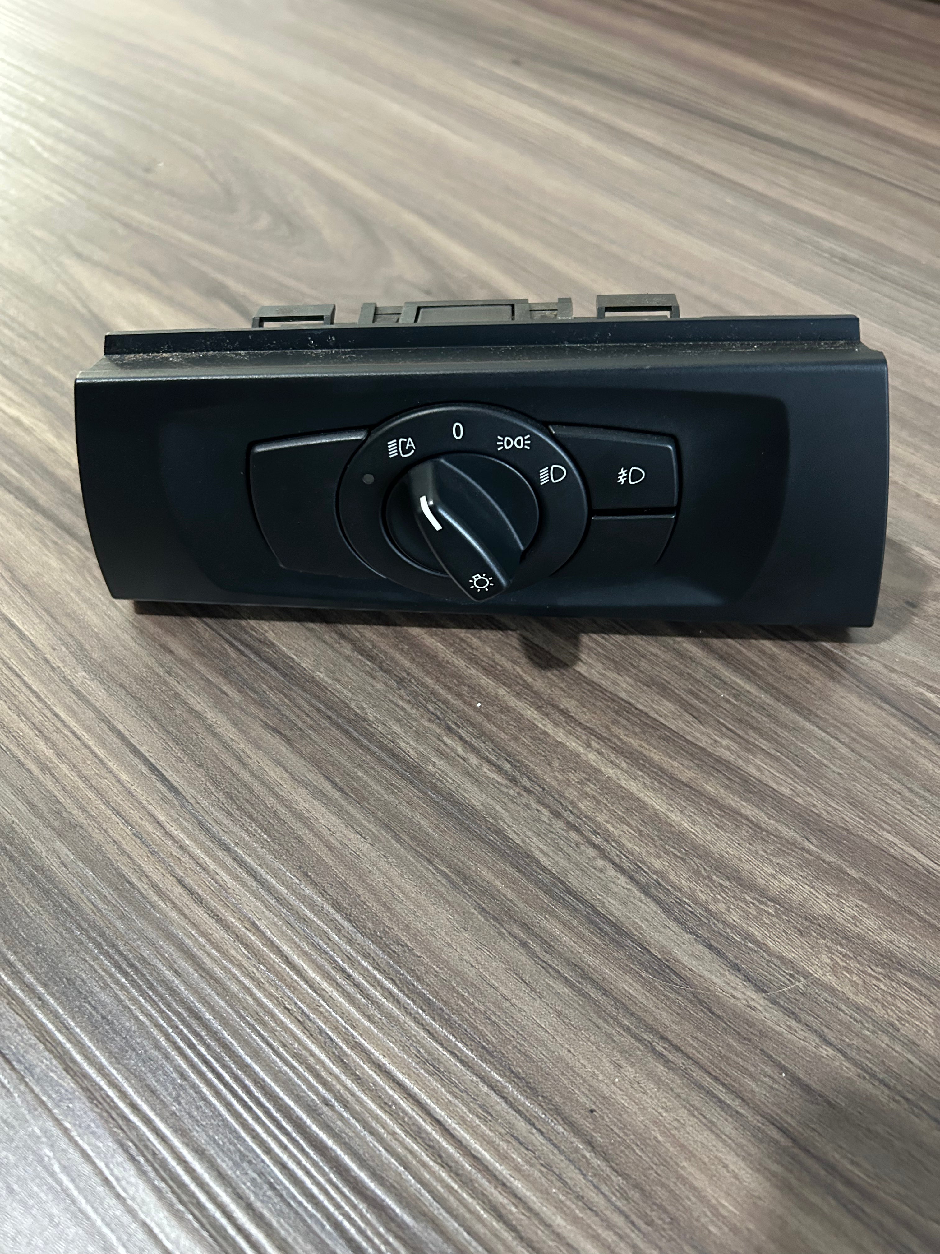 08-11 OEM BMW E82 E88 E90 E91 Headlight Switch Control Panel Light Module BLACK