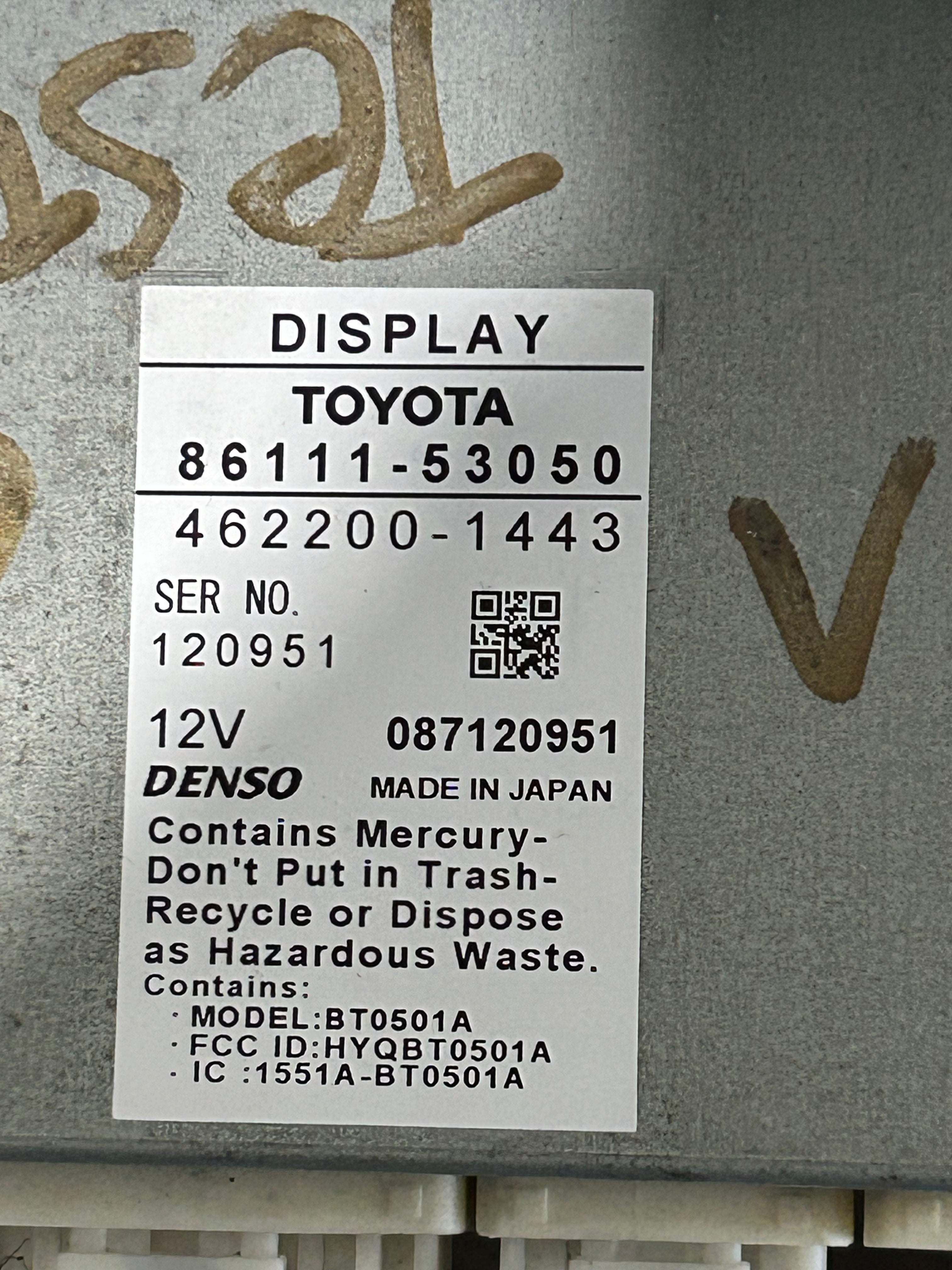 READ!!!06 - 09 LEXUS IS250 IS350 NAVI RADIO GPS STEREO UNIT SCREEN 86111-53050