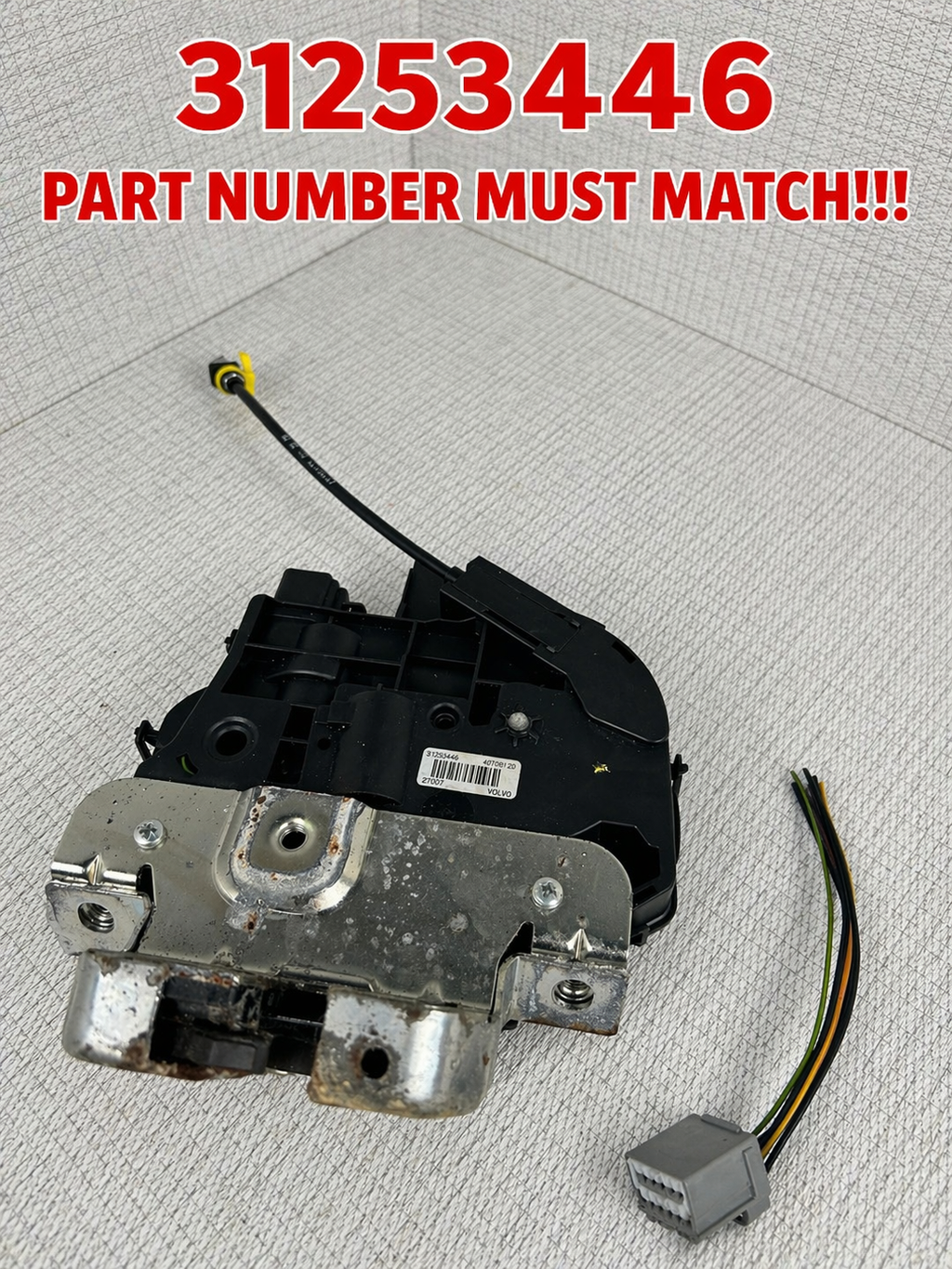 OEM 2008-2010 Volvo V70 XC70 III Rear Liftgate Trunk Lock Actuator Latch 31253446