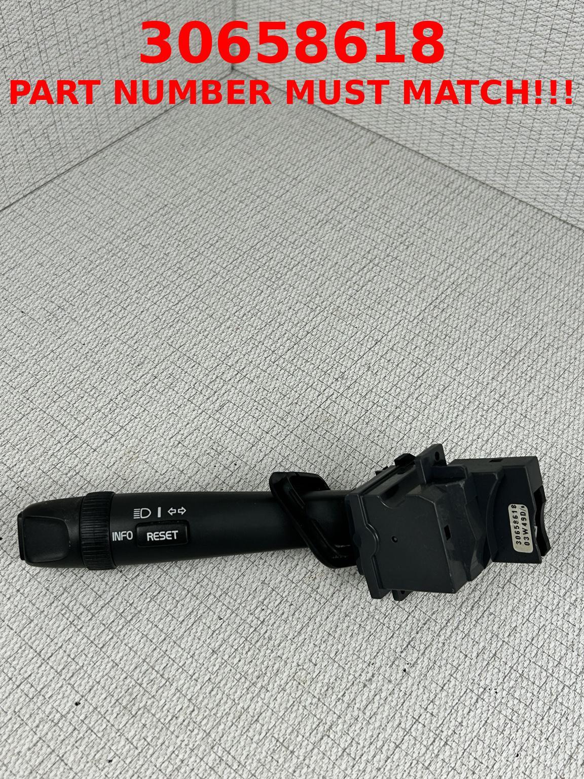 Volvo S60 S80 V70 XC70 XC90 turn signal computer high beam Switch 03 04 30658618