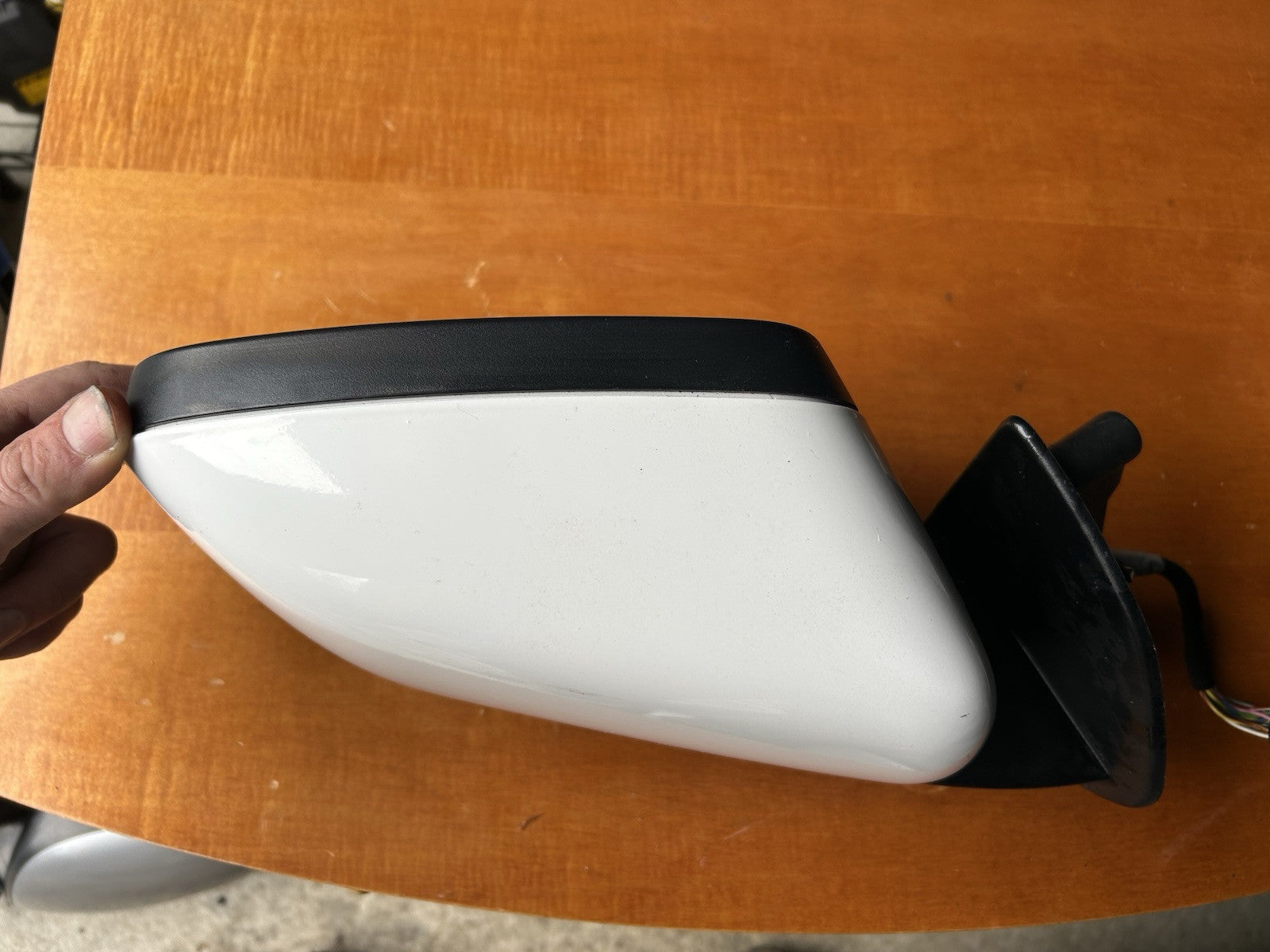 OEM PASSENGER Right Side View Mirror Power Heated White 10-13 Range Rover Sport