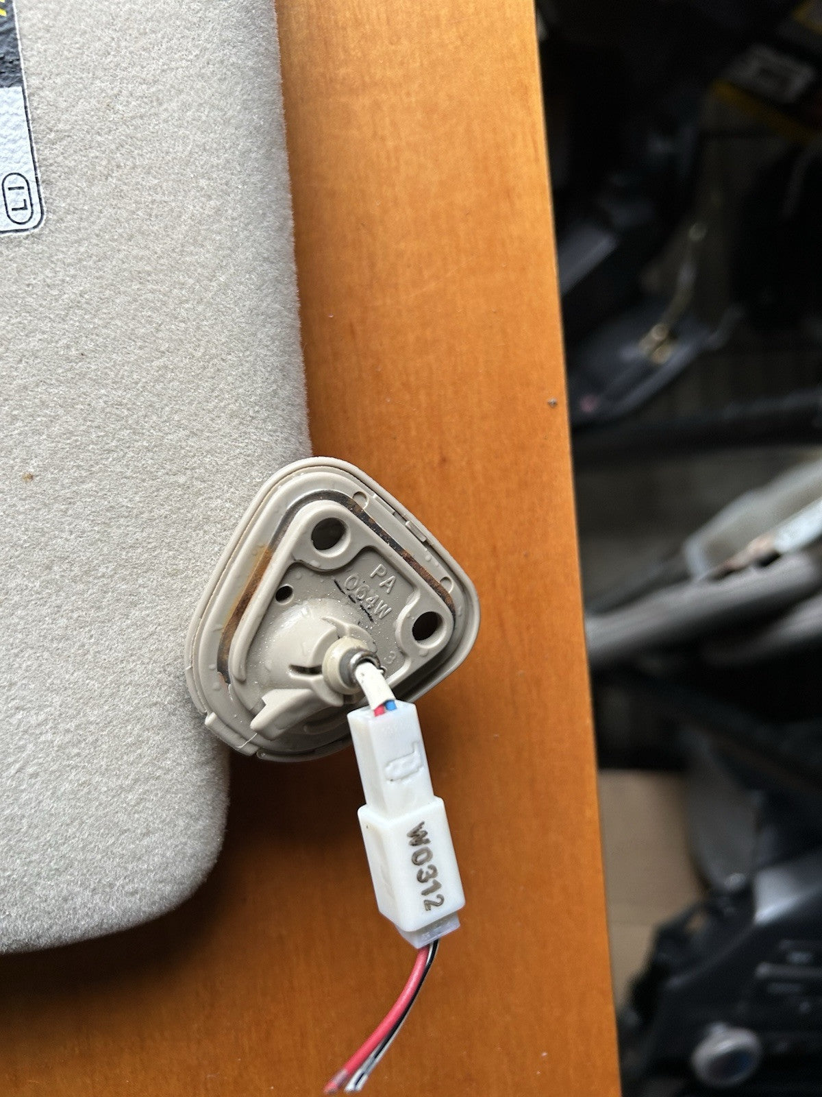 1999-2003 LEXUS RX300 Driver & Passenger SUNVISORS Gray OEM