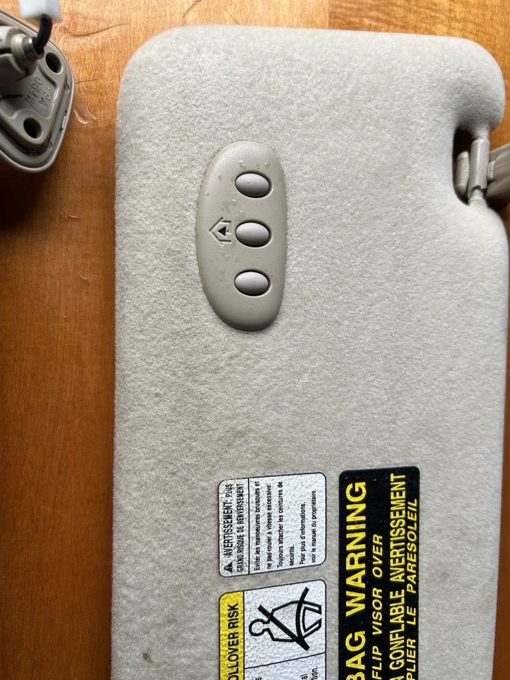 1999-2003 LEXUS RX300 Driver & Passenger SUNVISORS Gray OEM