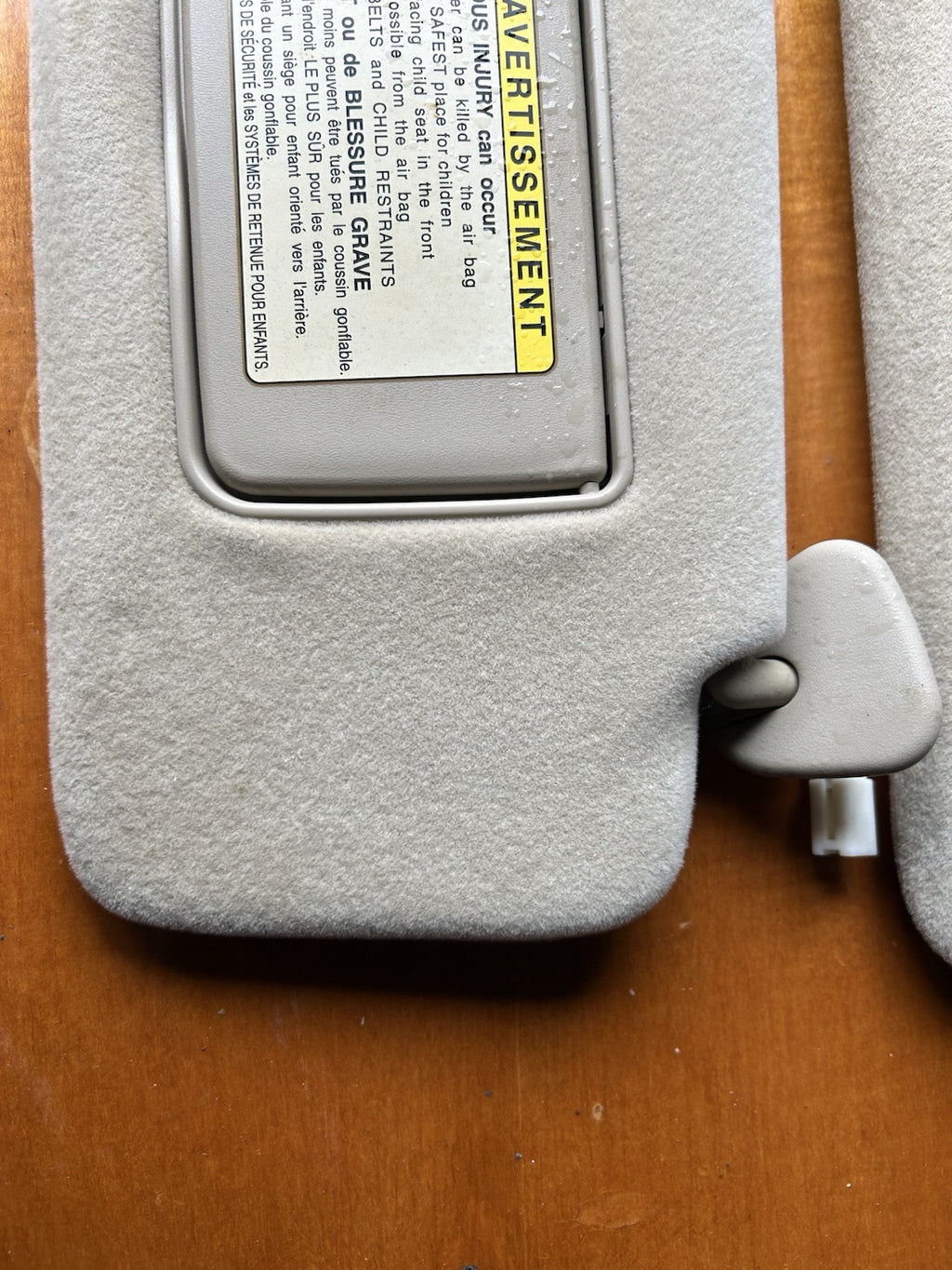 1999-2003 LEXUS RX300 Driver & Passenger SUNVISORS Gray OEM