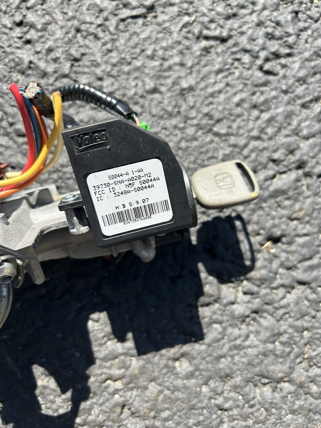 2006-2011 HONDA CIVIC IGNITION LOCK W/KEY & IMMOBILIZER OEM 39730-SNA-A020-M2