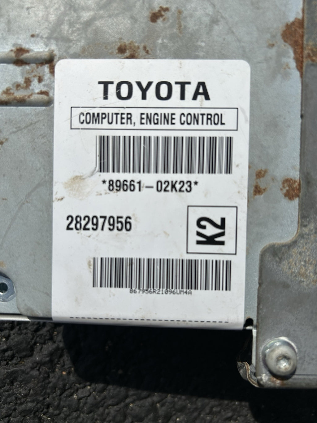 Engine ECM Control Module Fits 05-07 TOYOTA COROLLA 89661-02K23 8966102K23