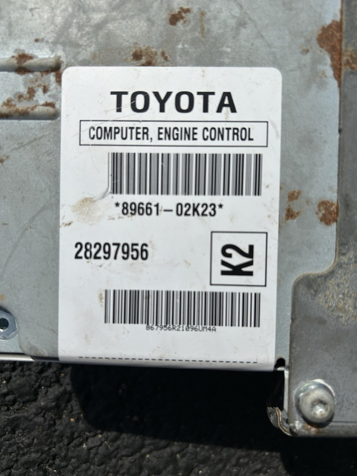 Engine ECM Control Module Fits 05-07 TOYOTA COROLLA 89661-02K23 8966102K23